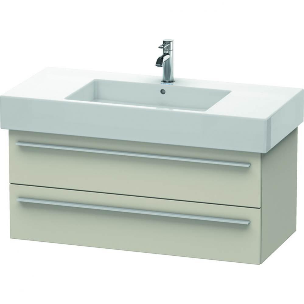 Duravit X-Large Wall-Mount Vanity Unit Taupe