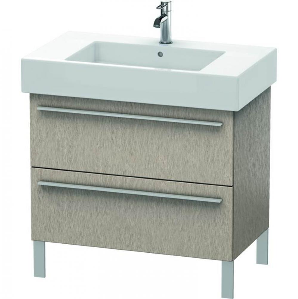 Duravit X-Large Two Drawer Floorstanding Vanity Unit Cashmere Oak