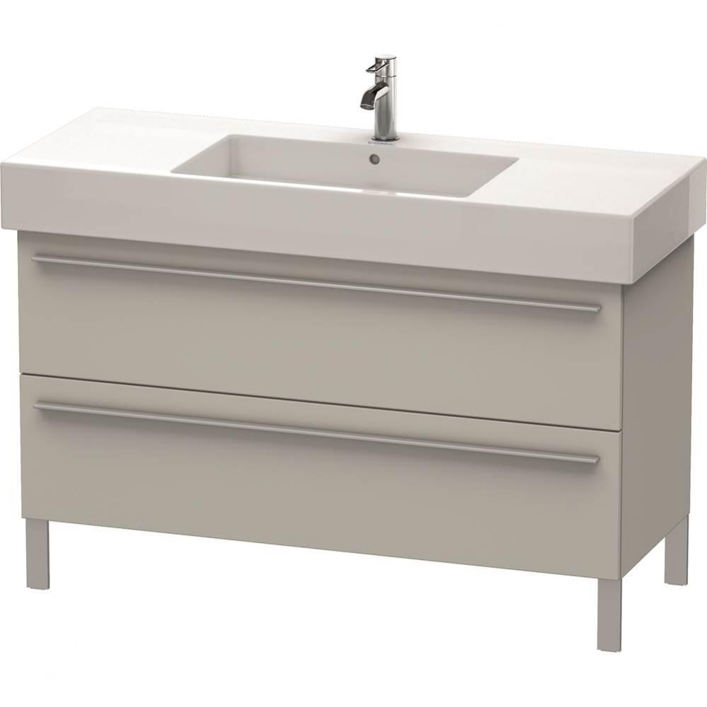 Duravit X-Large Two Drawer Floorstanding Vanity Unit Concrete Gray