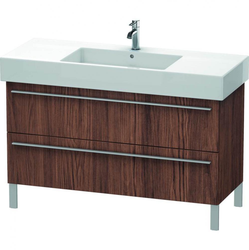 Duravit X-Large Two Drawer Floorstanding Vanity Unit Walnut Dark