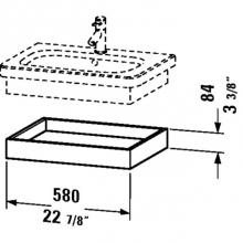 Duravit DS618005143 - DS Washbasin trim Pine Terra for DuraStyle