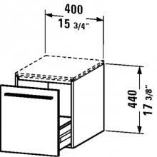 Duravit XL673205151 - XL Low cab for console 440x400x548mm, 1