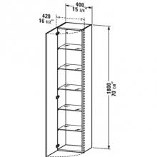 Duravit DS1229L1414 - DuraStyle tall cabinet - 70 7/8''x15 3/4''x14 1/8'',