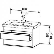 Duravit KT664705151 - Duravit Ketho Vanity Unit Wall-Mounted  Pine Terra