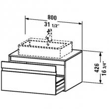 Duravit KT669405252 - Duravit Ketho Vanity Unit Wall-Mounted  European Oak