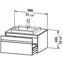 Duravit KT679405151 - Duravit Ketho Vanity Unit Wall-Mounted  Pine Terra