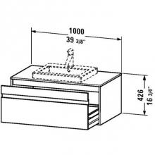 Duravit KT679503131 - Duravit Ketho Vanity Unit Wall-Mounted  Pine Silver