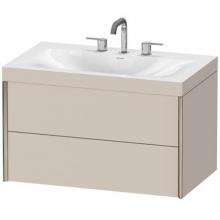 Duravit XV4615TB191C - Duravit XViu C-Bonded Wall-Mounted Vanity  Taupe Matte