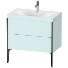 Duravit XV4710OB209C - Duravit XViu Two Drawer C-Bonded Floorstanding Vanity Kit Light Blue