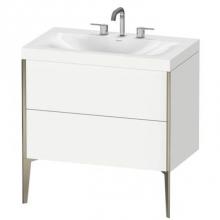 Duravit XV4710TB118C - Duravit XViu C-Bonded Floorstanding Vanity  White Matte