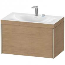 Duravit XV4610EB151C - Duravit XViu One Drawer C-Bonded Wall-Mount Vanity Kit Pine Terra