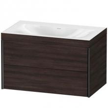 Duravit XV4615NB252C - Duravit XViu Two Drawer C-Bonded Wall-Mount Vanity Kit European Oak