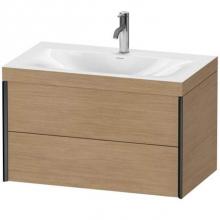 Duravit XV4615OB251C - Duravit XViu Two Drawer C-Bonded Wall-Mount Vanity Kit Pine Terra