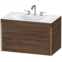 Duravit XV4615TB121C - Duravit XViu C-Bonded Wall-Mounted Vanity  Dark Walnut