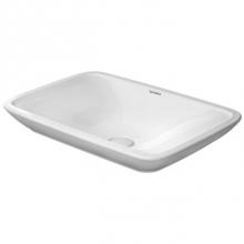 Duravit 03697000001 - Above counter basin 70+ cm PuraVida white, w/o of, w/o tp, deep,