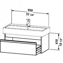 Duravit KT668805252 - Duravit Ketho Vanity Unit Wall-Mounted  European Oak