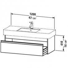 Duravit KT669205252 - Duravit Ketho Vanity Unit Wall-Mounted  European Oak