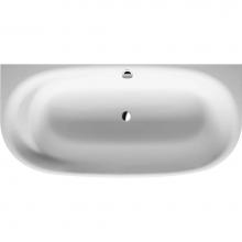 Duravit 700364000000090 - Duravit Cape Cod Back-to-Wall Bathtub White