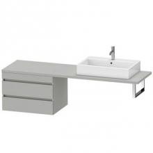 Duravit DS535902243 - Duravit DuraStyle Low Cabinet for Console  White High Gloss