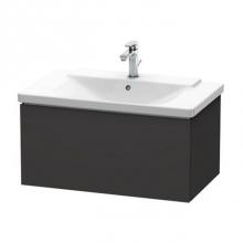 Duravit LC614708080 - Duravit L-Cube Vanity Unit Wall-Mounted  Graphite Super Matte