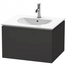 Duravit LC616108080 - Duravit L-Cube Vanity Unit Wall-Mounted  Graphite Super Matte