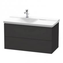 Duravit LC624808080 - Duravit L-Cube Vanity Unit Wall-Mounted  Graphite Super Matte