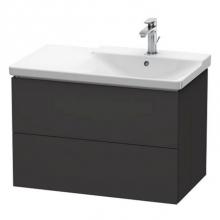 Duravit LC624908080 - Duravit L-Cube Vanity Unit Wall-Mounted  Graphite Super Matte