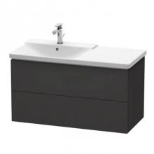 Duravit LC625108080 - Duravit L-Cube Vanity Unit Wall-Mounted  Graphite Super Matte