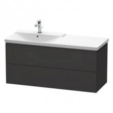 Duravit LC625408080 - Duravit L-Cube Vanity Unit Wall-Mounted  Graphite Super Matte