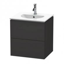 Duravit LC626008080 - Duravit L-Cube Vanity Unit Wall-Mounted  Graphite Super Matte