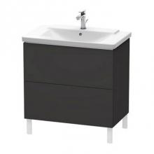 Duravit LC660108080 - Duravit L-Cube Floor Standing Vanity Unit  Graphite Super Matte