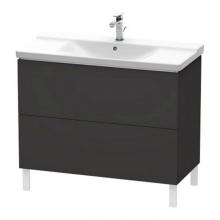 Duravit LC660208080 - Duravit L-Cube Floor Standing Vanity Unit  Graphite Super Matte