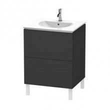 Duravit LC660508080 - Duravit L-Cube Floor Standing Vanity Unit  Graphite Super Matte