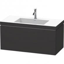 Duravit LC6918T8080 - Duravit L-Cube C-Bonded Wall-Mounted Vanity  Graphite Super Matte