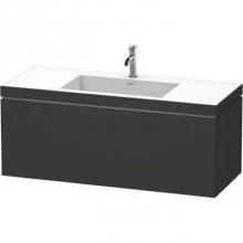 Duravit LC6919T8080 - Duravit L-Cube C-Bonded Wall-Mounted Vanity  Graphite Super Matte