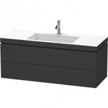 Duravit LC6929T8080 - Duravit L-Cube C-Bonded Wall-Mounted Vanity  Graphite Super Matte