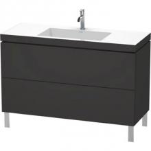 Duravit LC6939T8080 - Duravit L-Cube C-Bonded Floorstanding Vanity  Graphite Super Matte