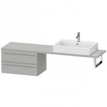 Duravit XL544800707 - Duravit X-Large Vanity Unit for Console  Concrete Gray Matte