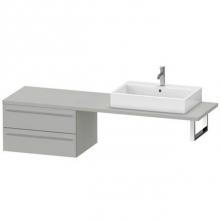 Duravit XL545900707 - Duravit X-Large Vanity Unit for Console  Concrete Gray Matte