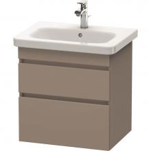 Duravit DS648004343 - Duravit DuraStyle Two Drawer Wall-Mount Vanity Unit Basalt