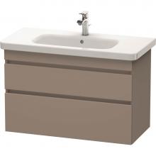 Duravit DS648204343 - Duravit DuraStyle Two Drawer Wall-Mount Vanity Unit Basalt