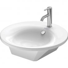 Duravit 04065800001 - Starck 1 Wall-Mount Sink White with WonderGliss