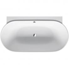 Duravit 700433000000090 - Luv Back-to-Wall Bathtub White