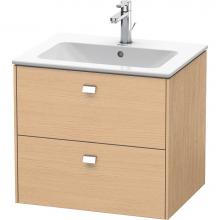 Duravit BR410101030 - Brioso Two Drawer Wall-Mount Vanity Unit Natural Oak