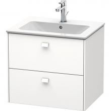 Duravit BR410101818 - Brioso Two Drawer Wall-Mount Vanity Unit White