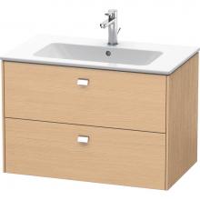 Duravit BR410201030 - Brioso Two Drawer Wall-Mount Vanity Unit Natural Oak