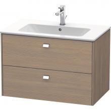 Duravit BR410201035 - Brioso Two Drawer Wall-Mount Vanity Unit Oak Terra