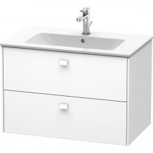 Duravit BR410201818 - Brioso Two Drawer Wall-Mount Vanity Unit White