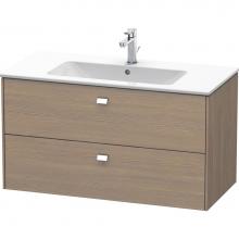 Duravit BR410301035 - Brioso Two Drawer Wall-Mount Vanity Unit Oak Terra