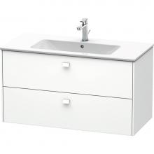 Duravit BR410301818 - Brioso Two Drawer Wall-Mount Vanity Unit White